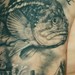 tattoo galleries/ - black and gray fish tattoo - 46688